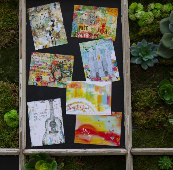 Temple Flowers - Mini Card Set
